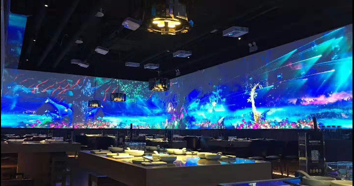 全息投影,全景3D餐厅,弧幕环幕投影